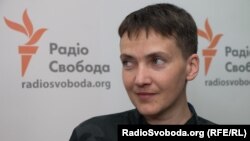 Former Russian captive Nadia Savchenko told RFE/Rl's Ukrainain Service that the conflict in eastern Ukraine has "become a burden for everyone."