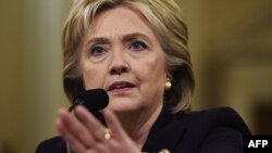 U.S. Democratic presidential candidate Hillary Clinton testifies before the House Select Committee on Benghazi in Washington on October 22. 