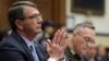 U.S. Defense Secretary Ash Carter (left) and Joint Chiefs Chairman Marine Corps General Joseph Dunford testify before a House Armed Services Committee hearing in Washington, D.C., on December 1.