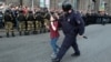  'Hundreds' Detained As Kremlin Opponents Protest Pension-Reform Plan On Election Day