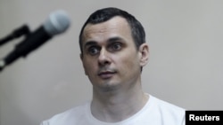 Ukrainian film director Oleh Sentsov was given a 20-year sentence on terrorism charges by a Russia court in 2015. 