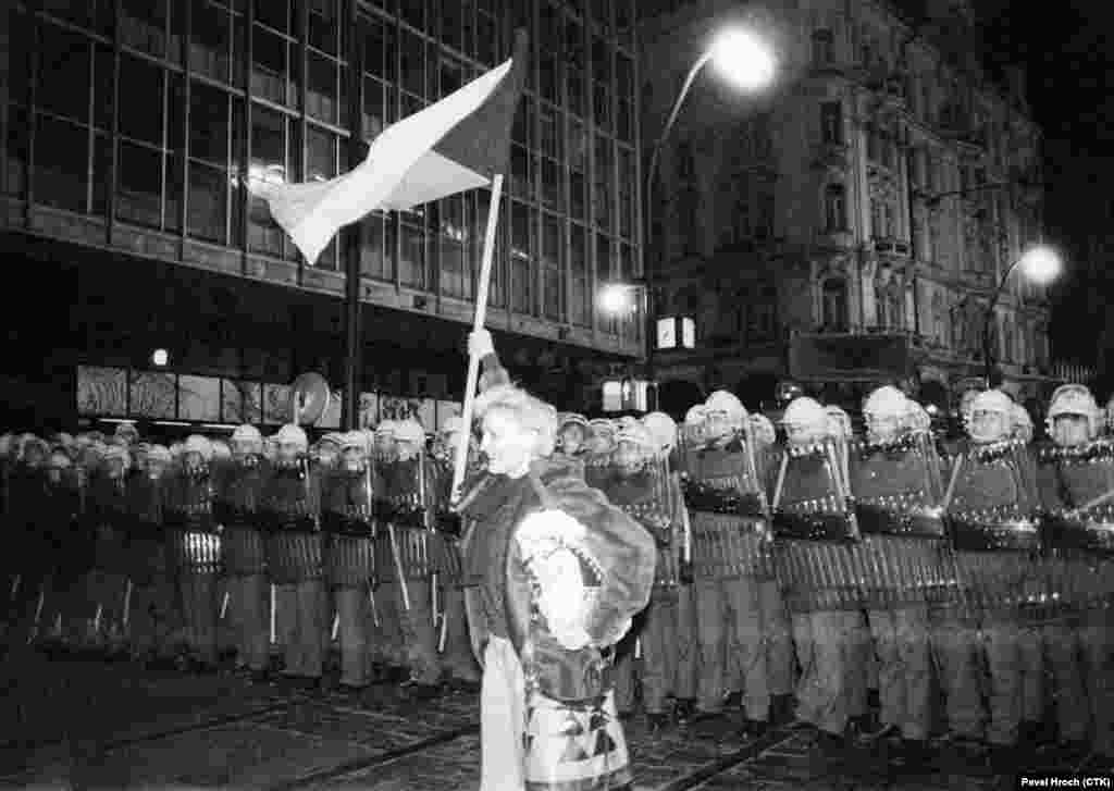 The turning point came on November 17, 1989, then observed as International Students&#39; Day and a commemoration of Nazi forces&#39; killing of a student 50 years earlier. In the largest protest in 20 years, thousands of students marched peacefully through the city center until they were stopped&nbsp;at Narodni (National) Street by a cordon of riot police.&nbsp;