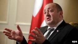 "One cannot make declarations about European goals while at the same time building a different style of state," said Georgian President Giorgi Margvelashvili.