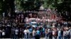 Thousans of antigay activists marched in Tbilisi on May 17.